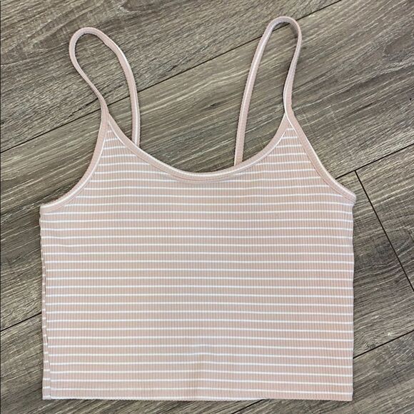 American Eagle Striped Ribbed Tank Top (new) - Picture 2 of 5